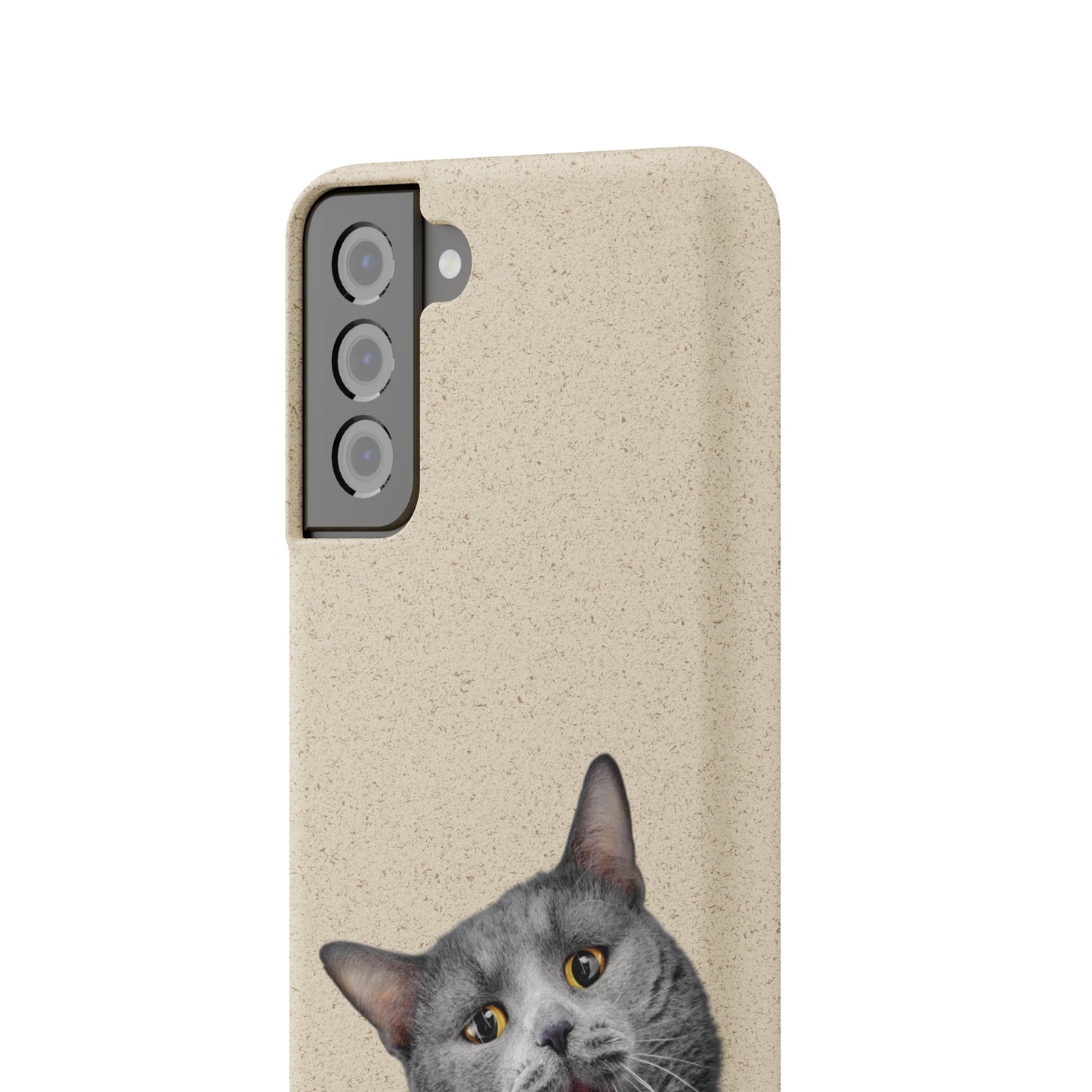 Biodegradable Cat Lover Phone Case – Eco-Friendly, Wireless Charging, Plant-Based Materials | Multiple Sizes Available