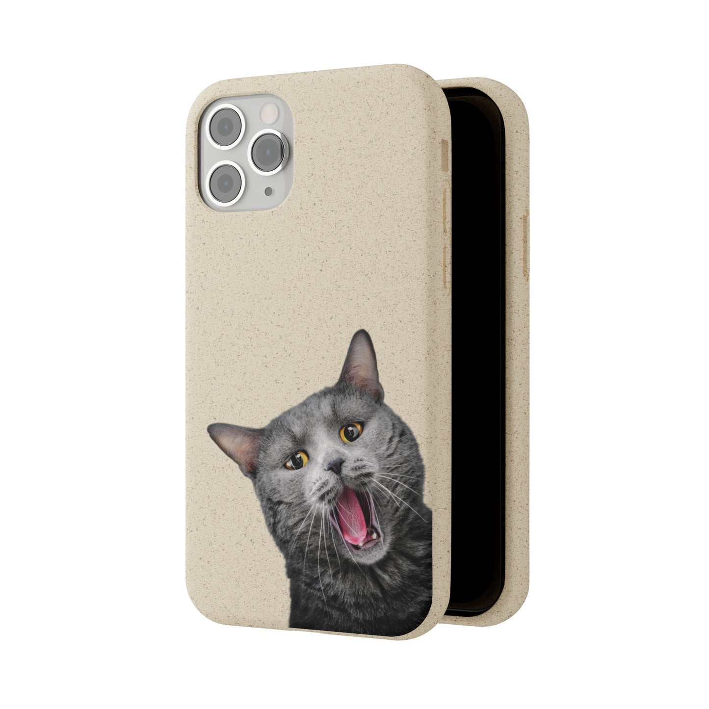 Biodegradable Cat Lover Phone Case – Eco-Friendly, Wireless Charging, Plant-Based Materials | Multiple Sizes Available