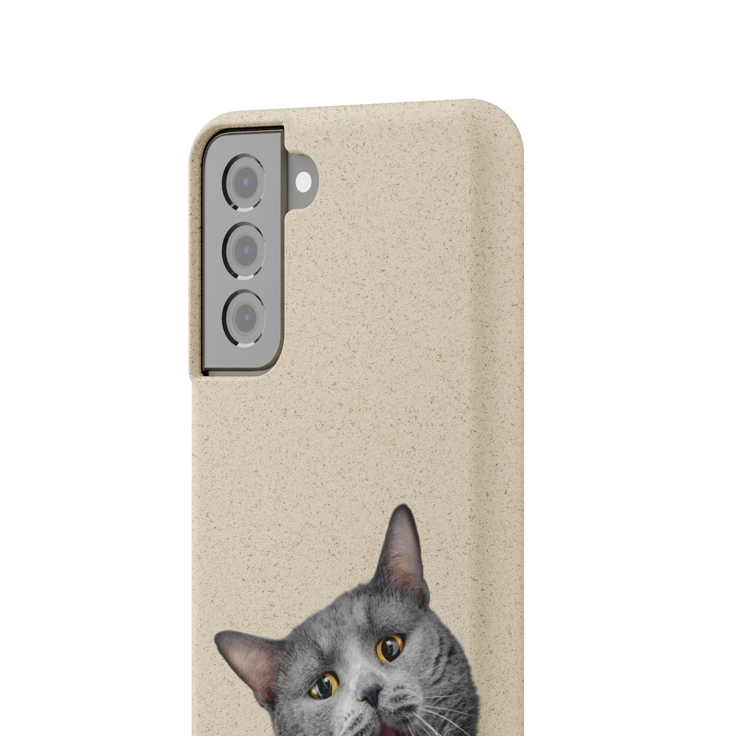 Biodegradable Cat Lover Phone Case – Eco-Friendly, Wireless Charging, Plant-Based Materials | Multiple Sizes Available