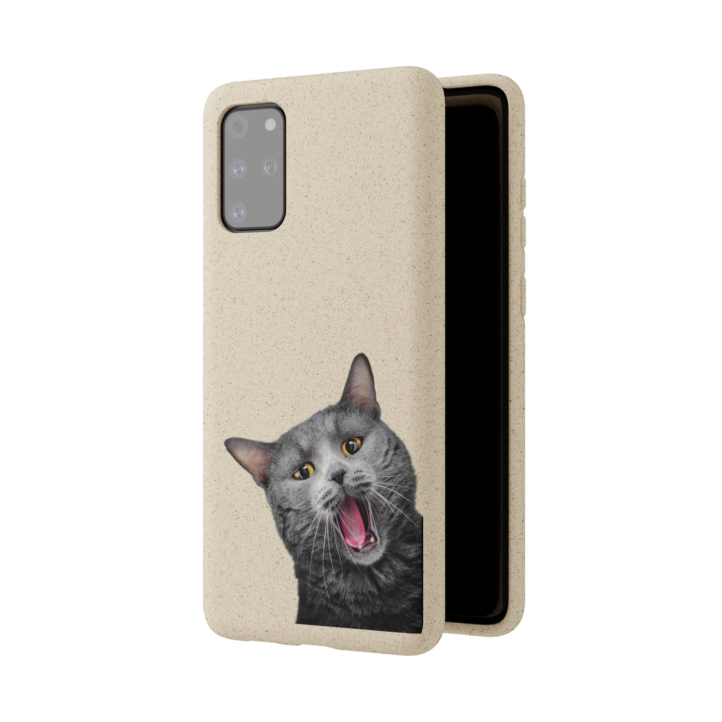 Biodegradable Cat Lover Phone Case – Eco-Friendly, Wireless Charging, Plant-Based Materials | Multiple Sizes Available