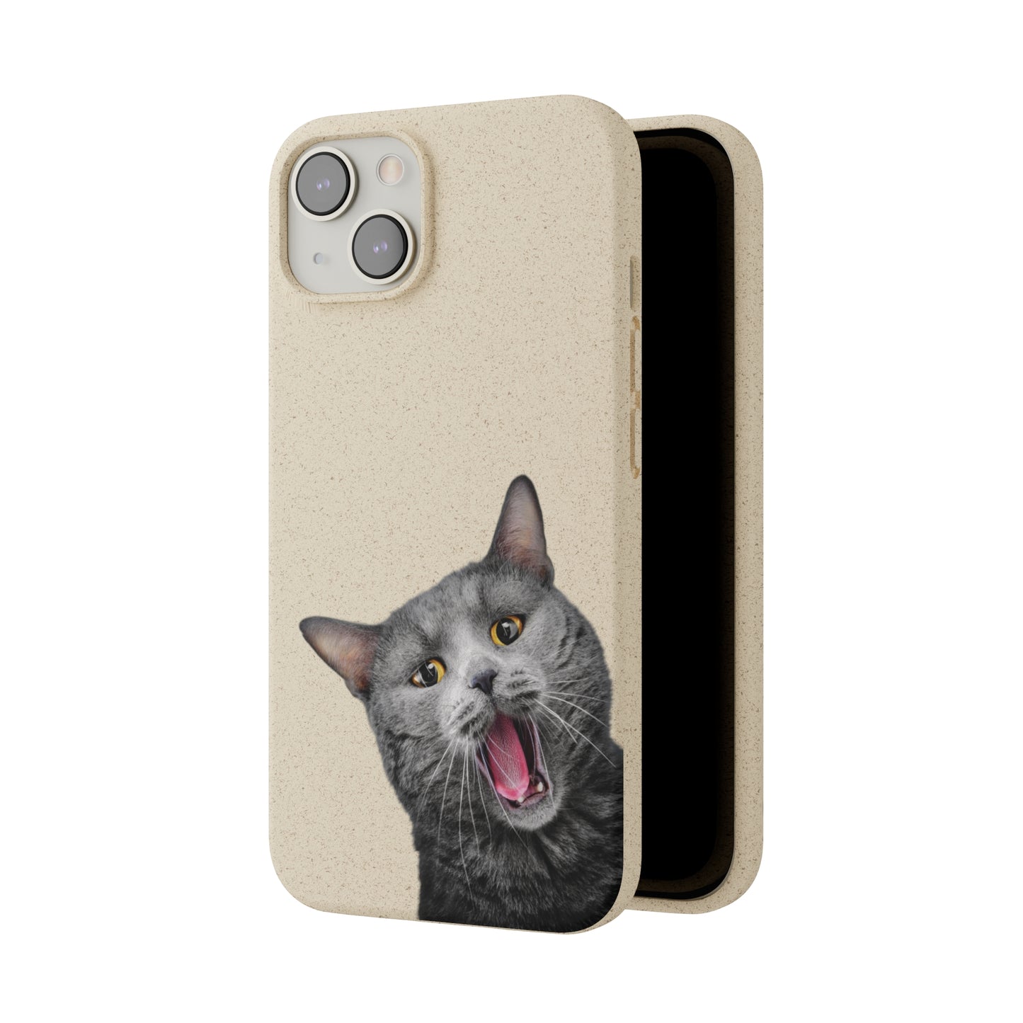 Biodegradable Cat Lover Phone Case – Eco-Friendly, Wireless Charging, Plant-Based Materials | Multiple Sizes Available