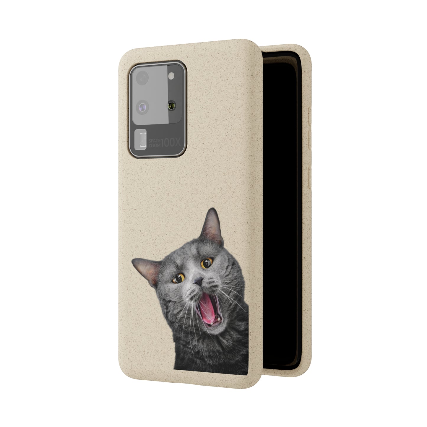 Biodegradable Cat Lover Phone Case – Eco-Friendly, Wireless Charging, Plant-Based Materials | Multiple Sizes Available