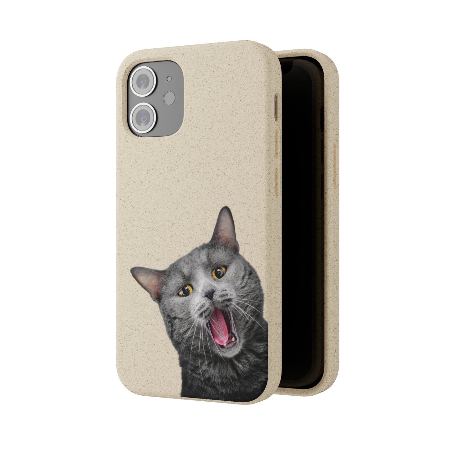 Biodegradable Cat Lover Phone Case – Eco-Friendly, Wireless Charging, Plant-Based Materials | Multiple Sizes Available