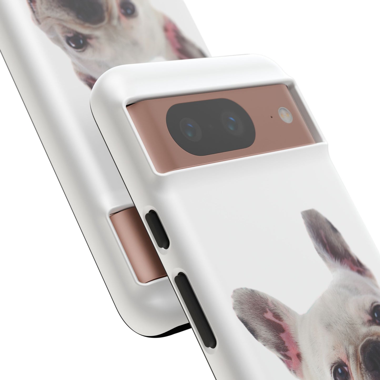 Adorable French Bulldog Protective Phone Case – Dual Layer, Wireless Charging Support | iPhone, Samsung, Google