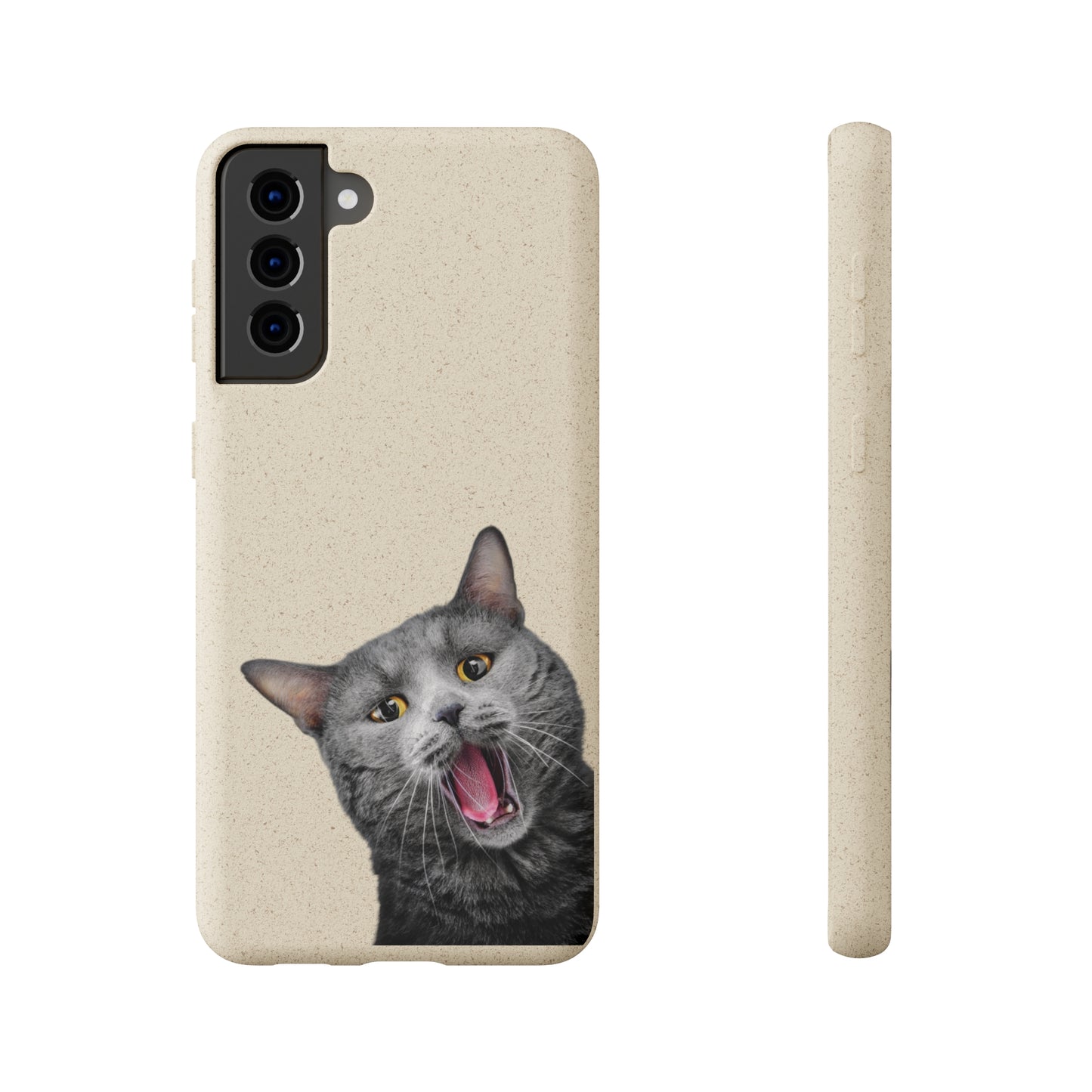 Biodegradable Cat Lover Phone Case – Eco-Friendly, Wireless Charging, Plant-Based Materials | Multiple Sizes Available