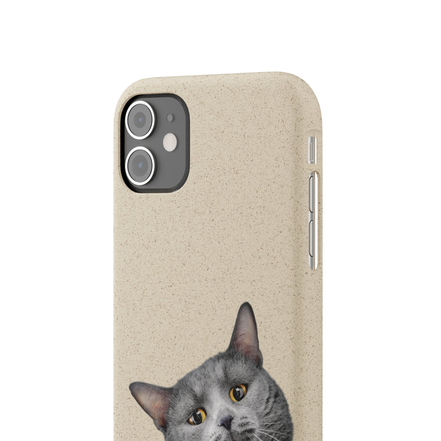 Biodegradable Cat Lover Phone Case – Eco-Friendly, Wireless Charging, Plant-Based Materials | Multiple Sizes Available