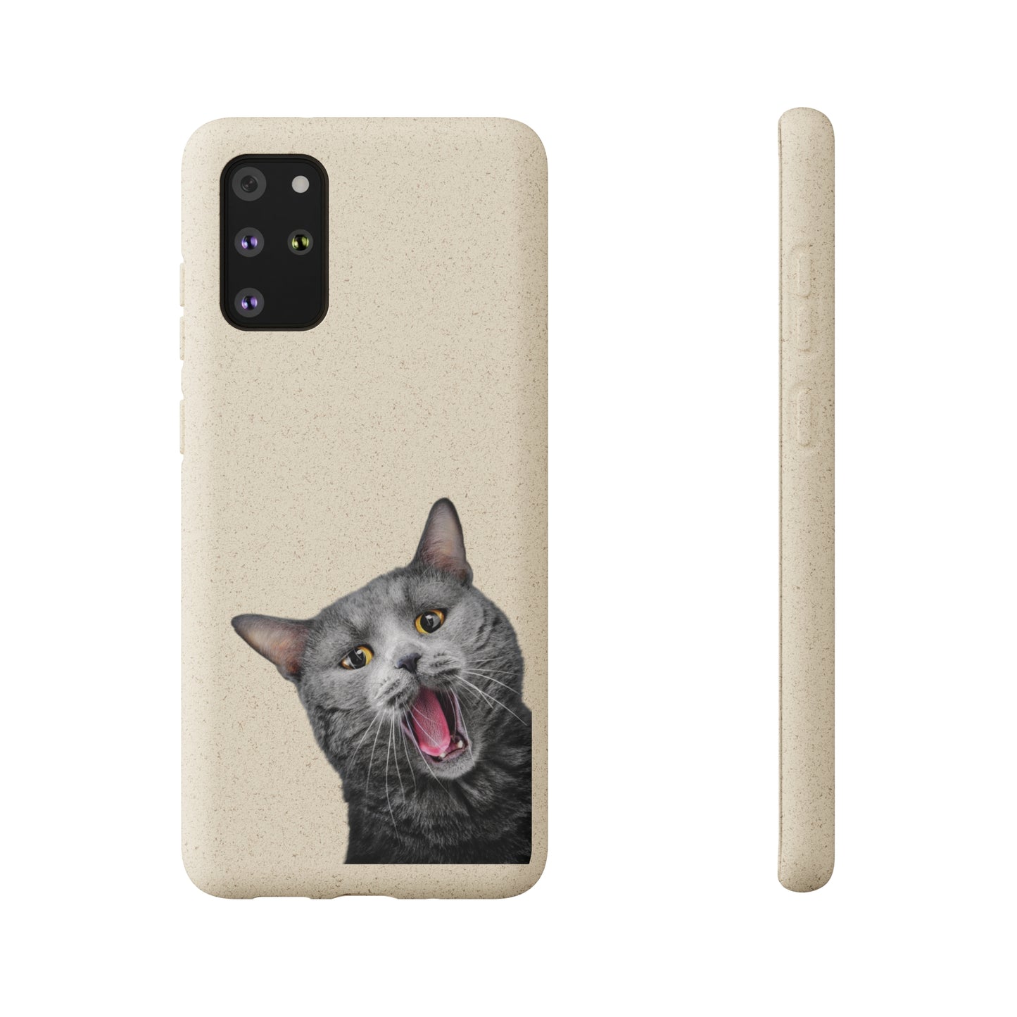 Biodegradable Cat Lover Phone Case – Eco-Friendly, Wireless Charging, Plant-Based Materials | Multiple Sizes Available