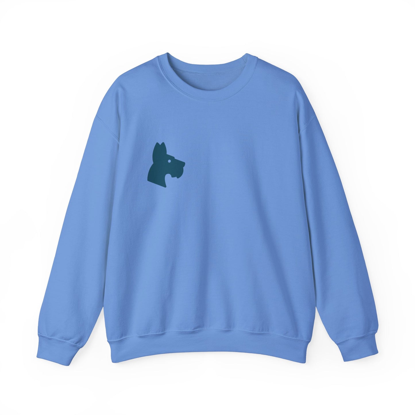 Minimalist Dog Silhouette Crewneck Sweatshirt - Cozy Blend, Ethically Made | Unisex Pet Lover Fashion