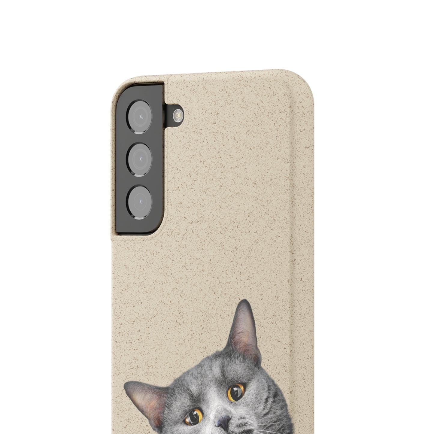 Biodegradable Cat Lover Phone Case – Eco-Friendly, Wireless Charging, Plant-Based Materials | Multiple Sizes Available