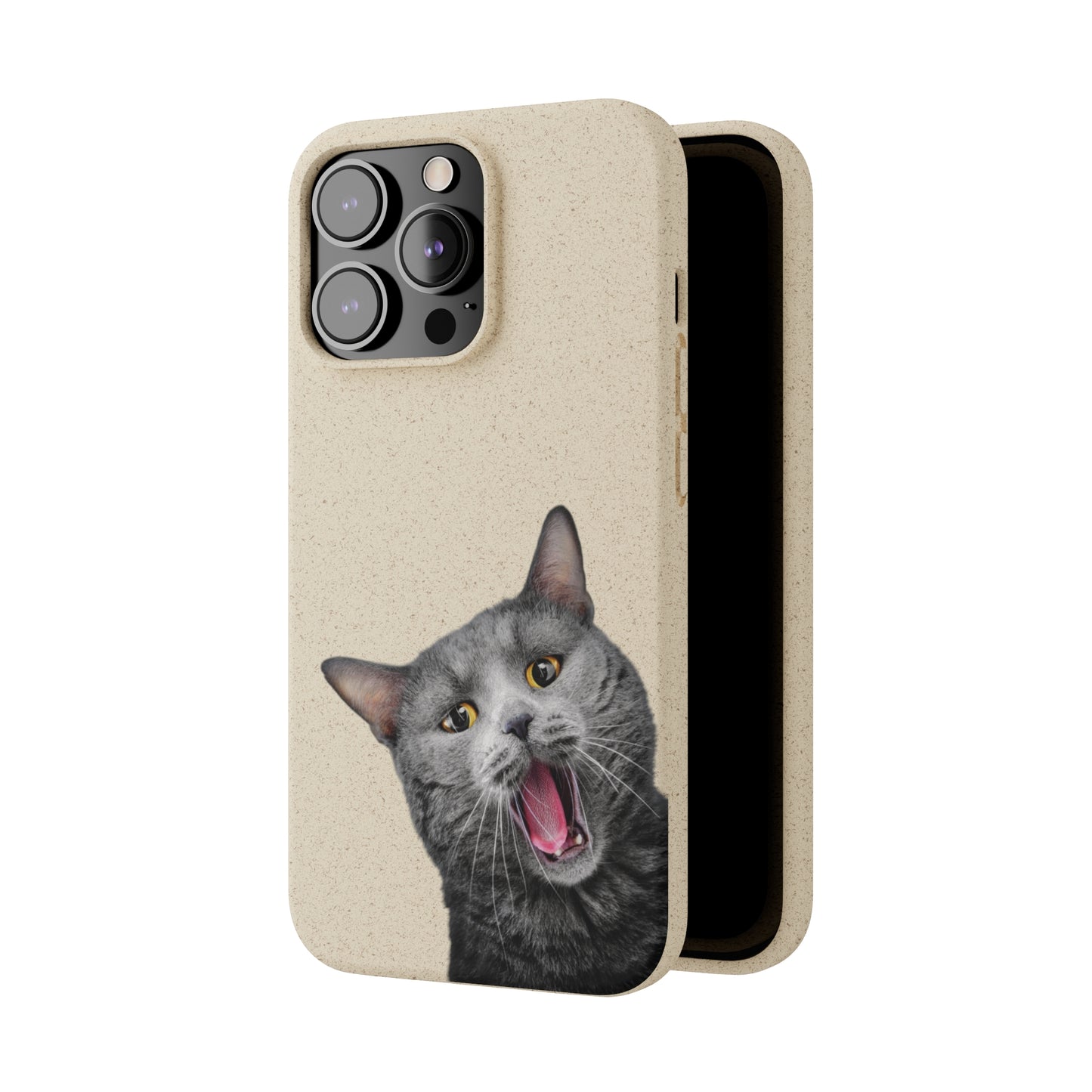 Biodegradable Cat Lover Phone Case – Eco-Friendly, Wireless Charging, Plant-Based Materials | Multiple Sizes Available