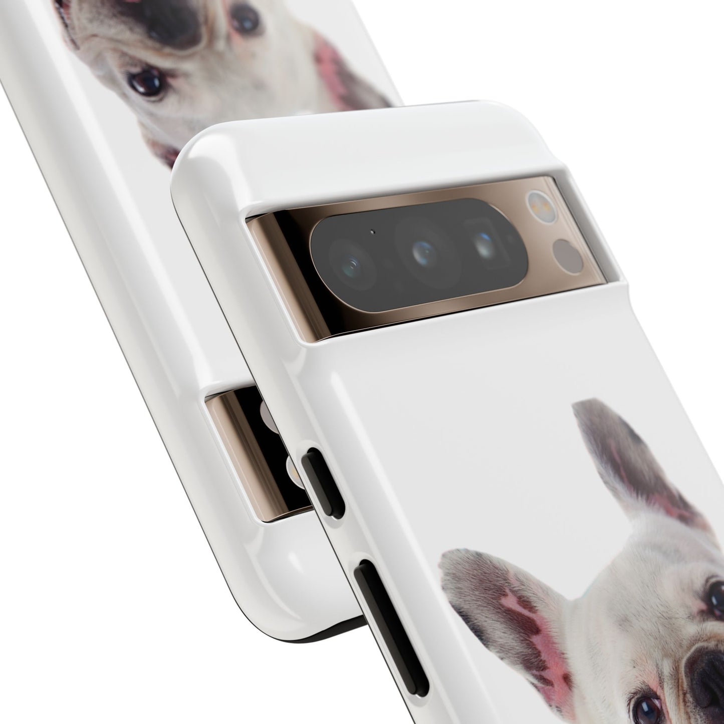 Adorable French Bulldog Protective Phone Case – Dual Layer, Wireless Charging Support | iPhone, Samsung, Google