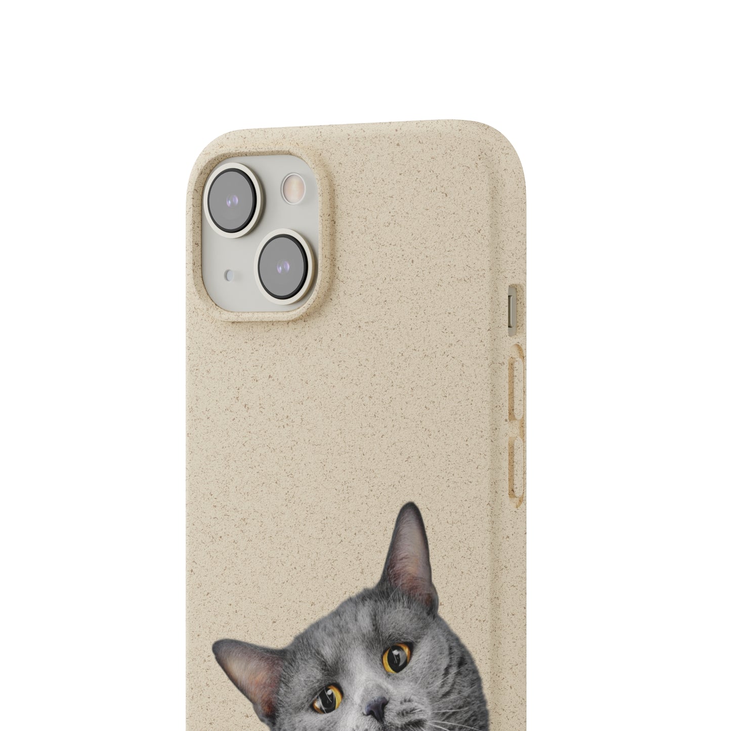 Biodegradable Cat Lover Phone Case – Eco-Friendly, Wireless Charging, Plant-Based Materials | Multiple Sizes Available