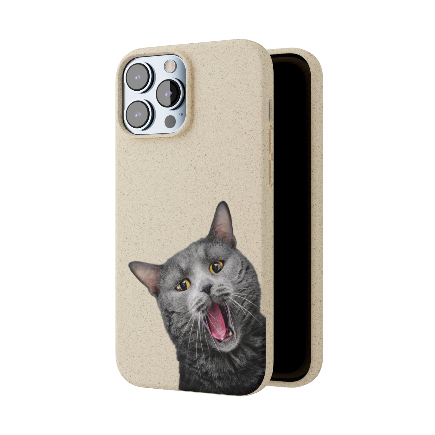 Biodegradable Cat Lover Phone Case – Eco-Friendly, Wireless Charging, Plant-Based Materials | Multiple Sizes Available