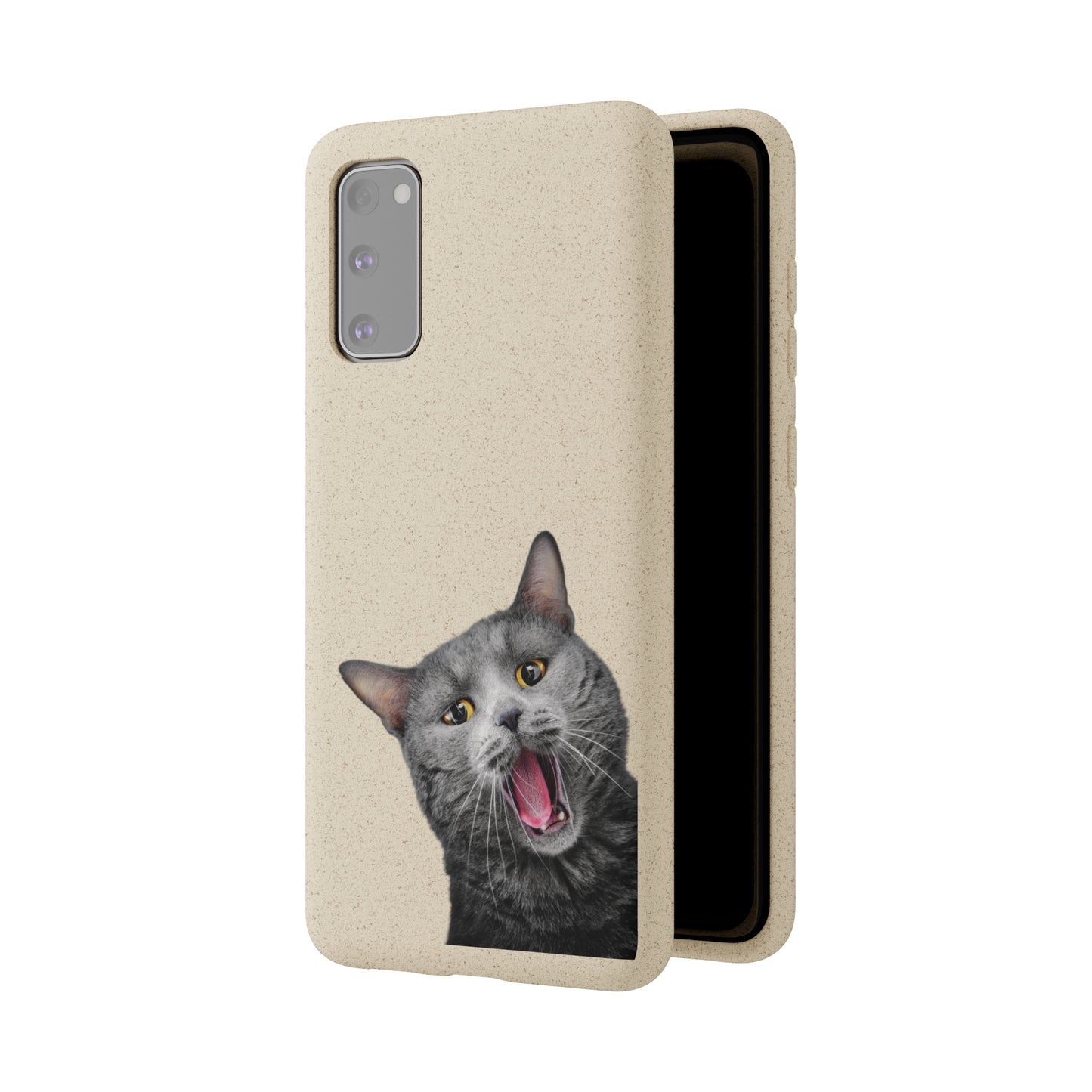 Biodegradable Cat Lover Phone Case – Eco-Friendly, Wireless Charging, Plant-Based Materials | Multiple Sizes Available