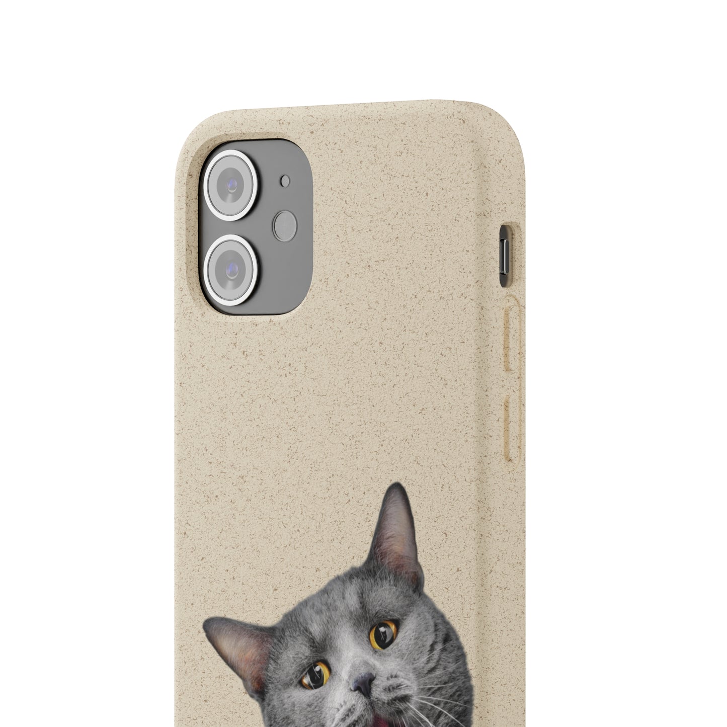 Biodegradable Cat Lover Phone Case – Eco-Friendly, Wireless Charging, Plant-Based Materials | Multiple Sizes Available