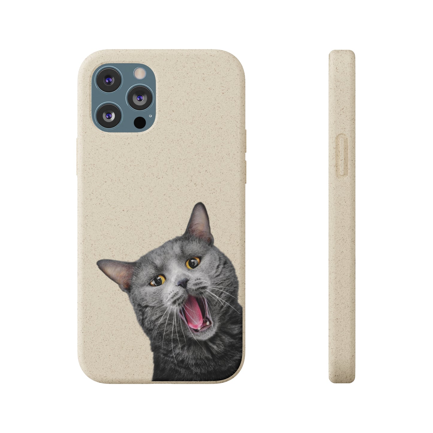 Biodegradable Cat Lover Phone Case – Eco-Friendly, Wireless Charging, Plant-Based Materials | Multiple Sizes Available