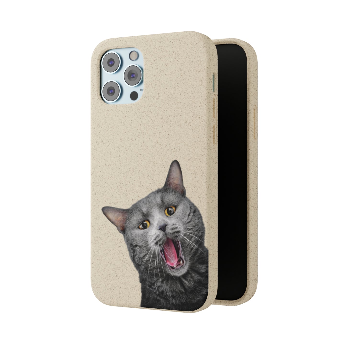 Biodegradable Cat Lover Phone Case – Eco-Friendly, Wireless Charging, Plant-Based Materials | Multiple Sizes Available