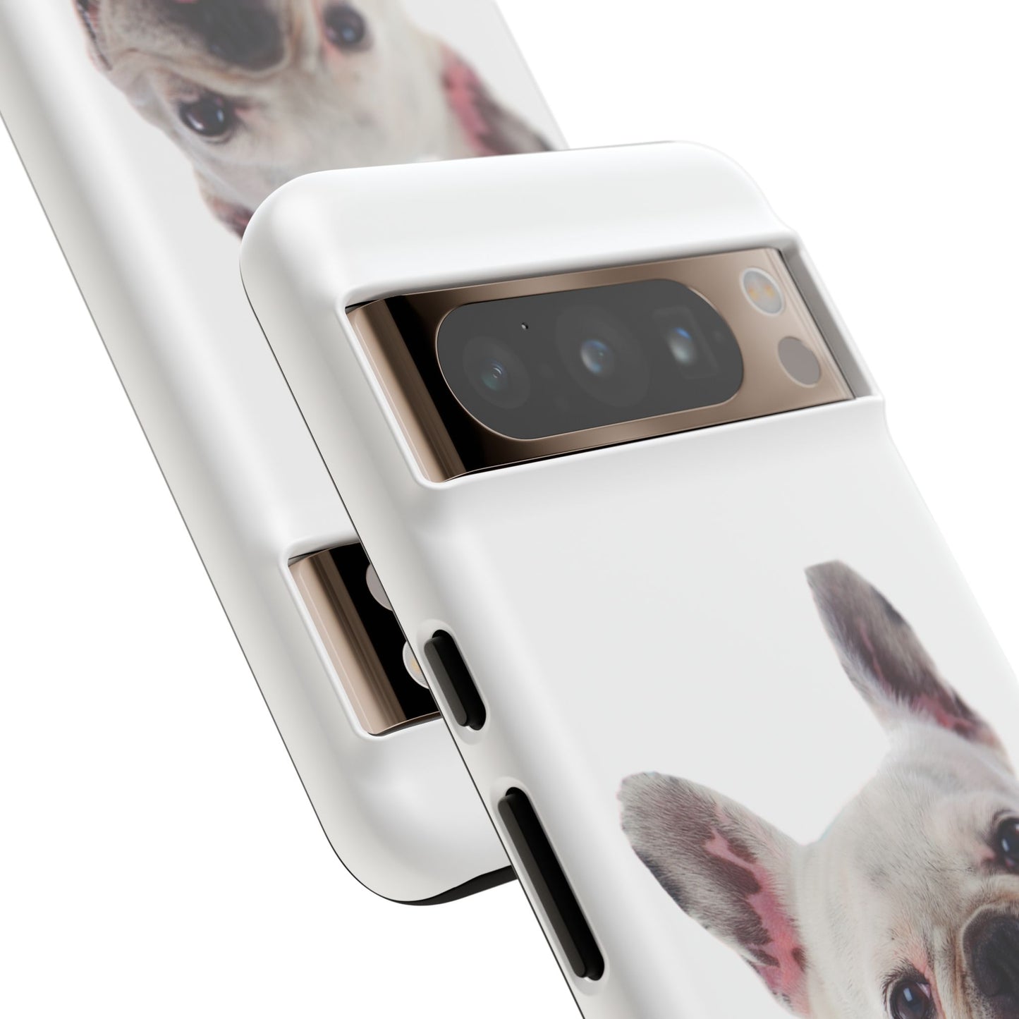 Adorable French Bulldog Protective Phone Case – Dual Layer, Wireless Charging Support | iPhone, Samsung, Google