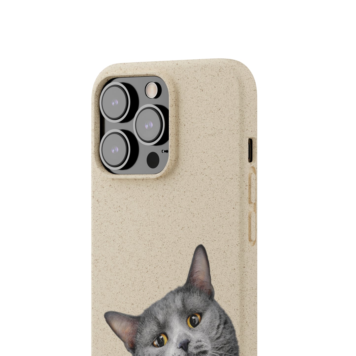 Biodegradable Cat Lover Phone Case – Eco-Friendly, Wireless Charging, Plant-Based Materials | Multiple Sizes Available