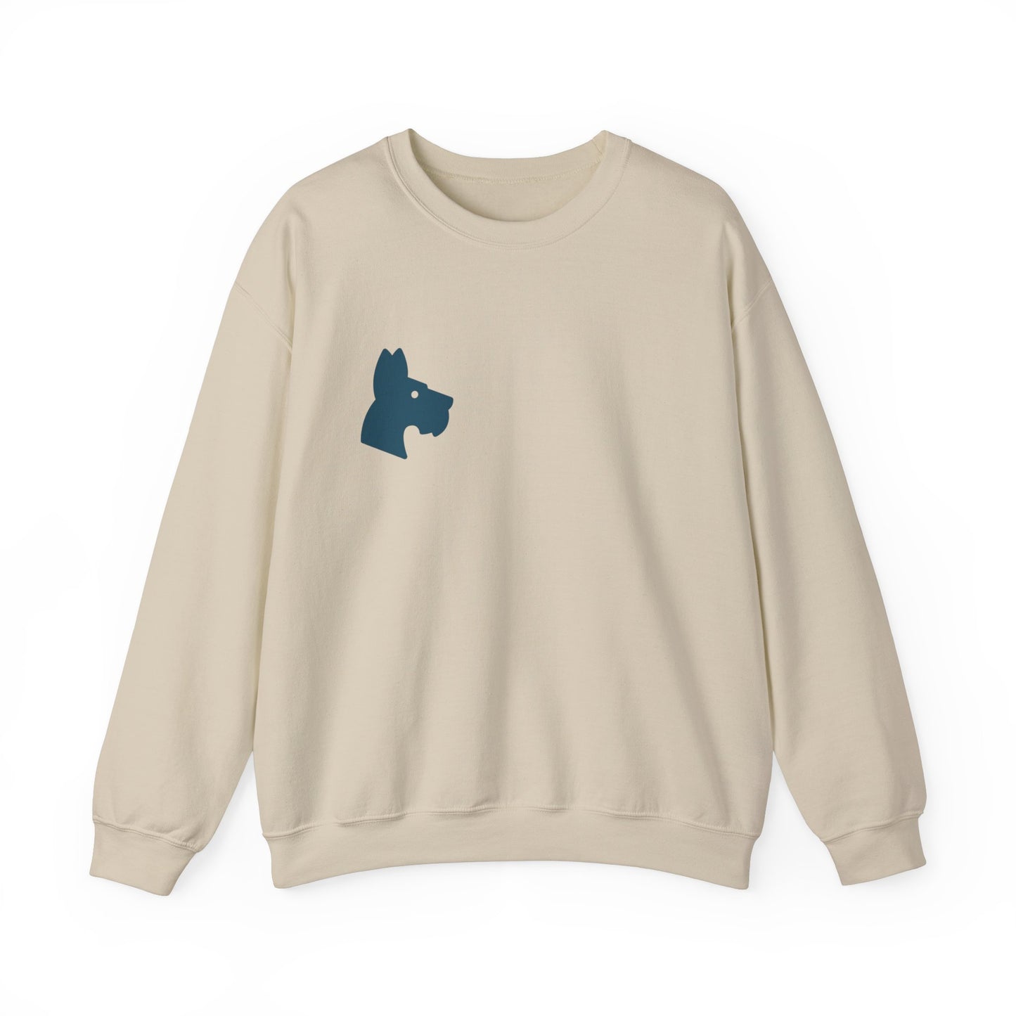 Minimalist Dog Silhouette Crewneck Sweatshirt - Cozy Blend, Ethically Made | Unisex Pet Lover Fashion