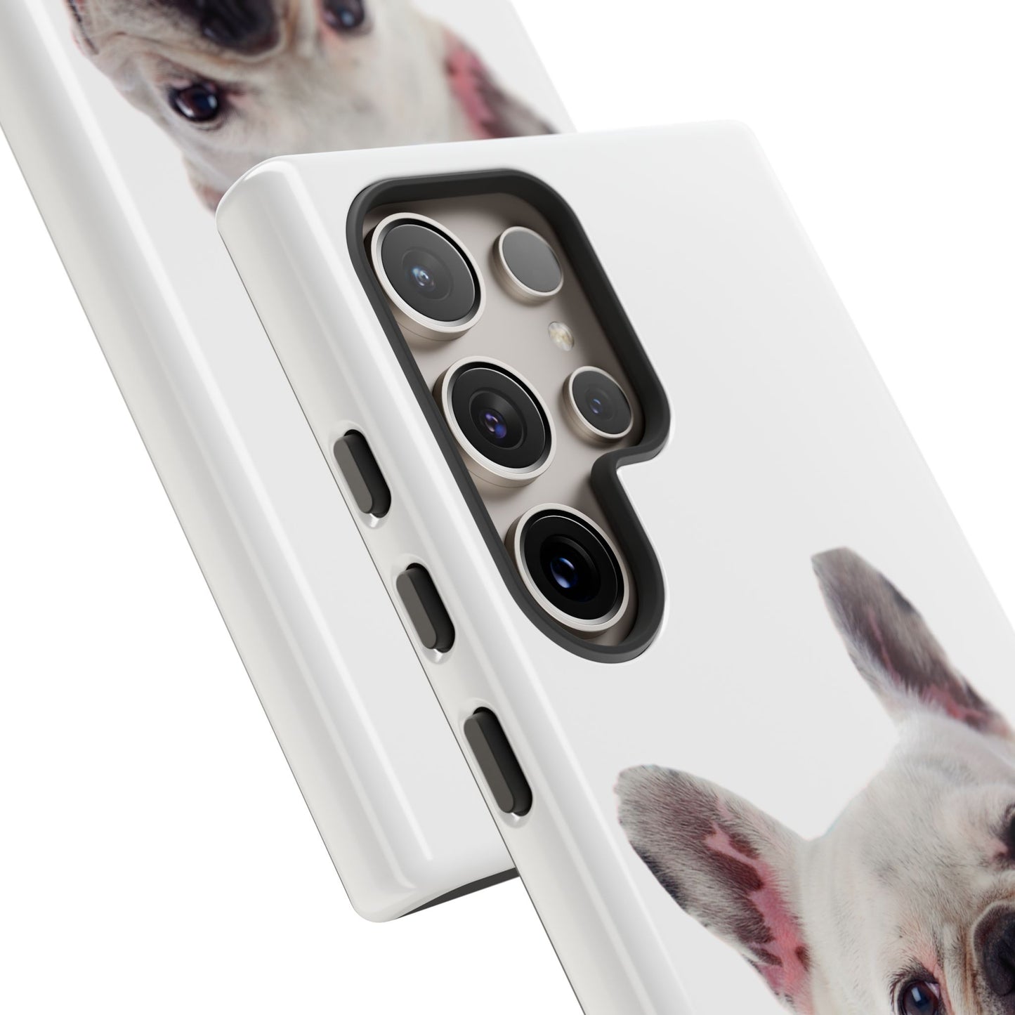 Adorable French Bulldog Protective Phone Case – Dual Layer, Wireless Charging Support | iPhone, Samsung, Google