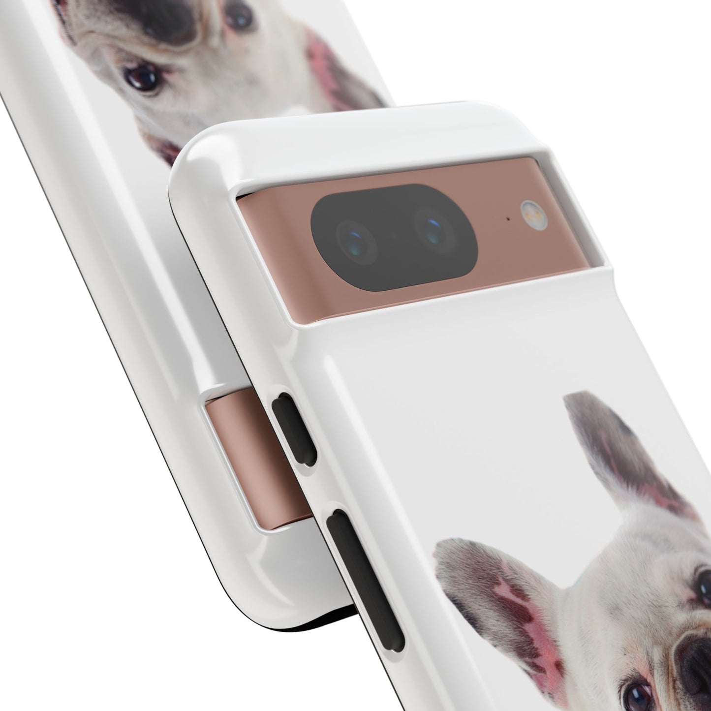 Adorable French Bulldog Protective Phone Case – Dual Layer, Wireless Charging Support | iPhone, Samsung, Google