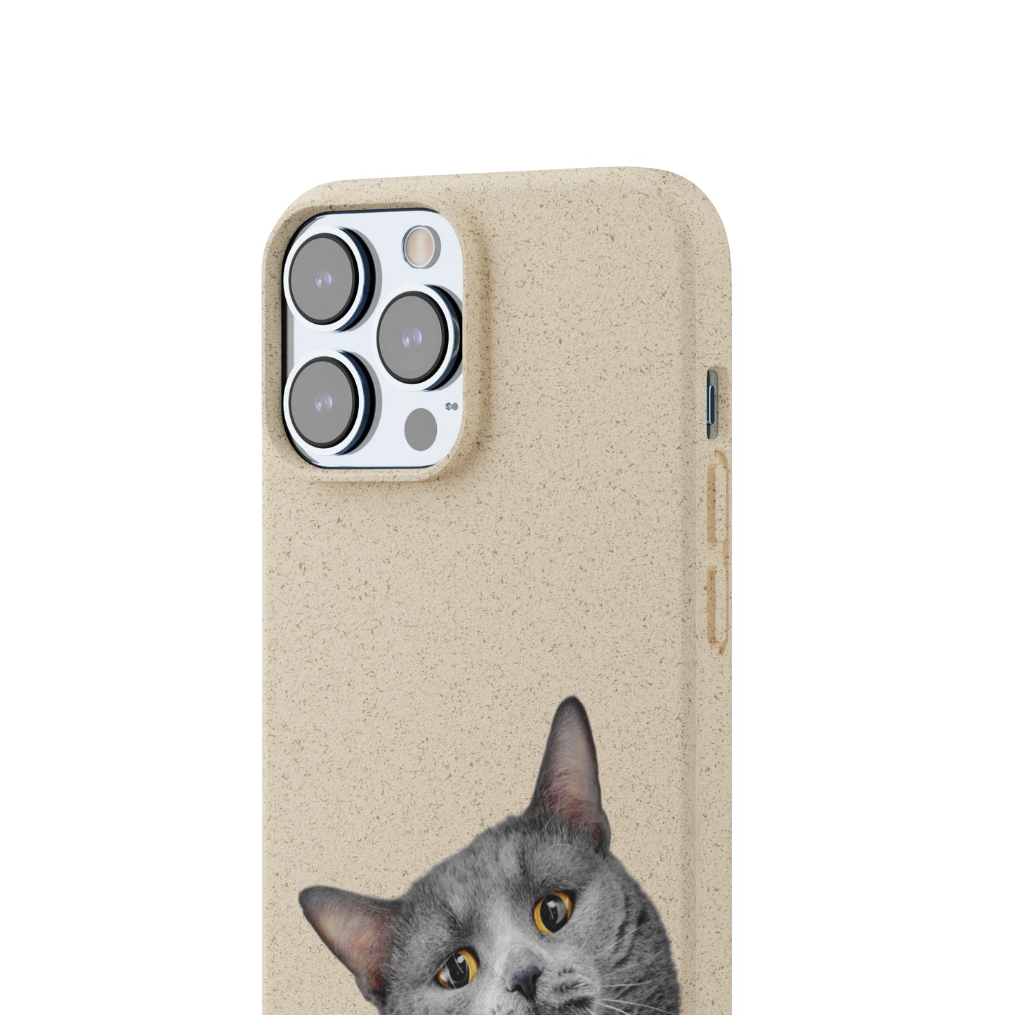 Biodegradable Cat Lover Phone Case – Eco-Friendly, Wireless Charging, Plant-Based Materials | Multiple Sizes Available