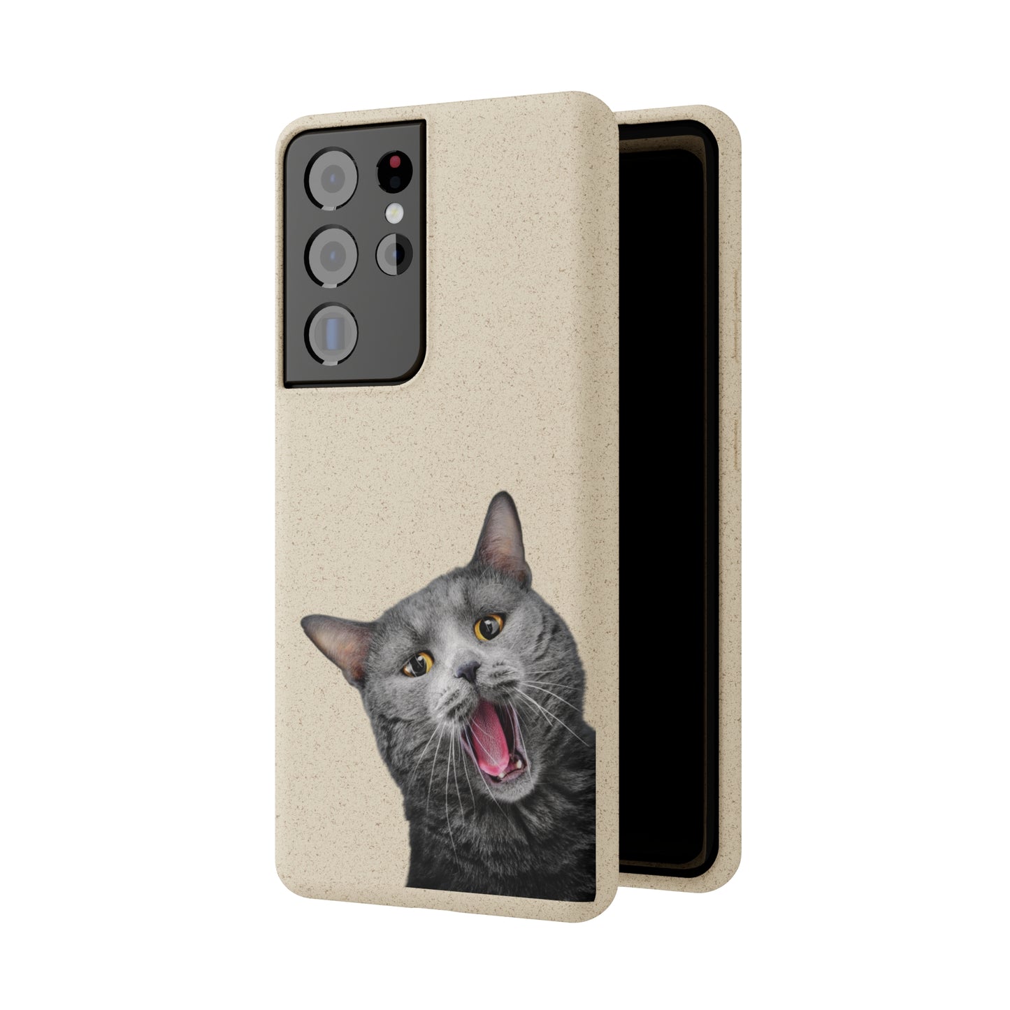 Biodegradable Cat Lover Phone Case – Eco-Friendly, Wireless Charging, Plant-Based Materials | Multiple Sizes Available